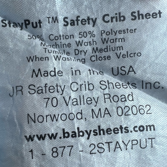 Stay Put Baby crib sheet Blue boys - Picture 3 of 3